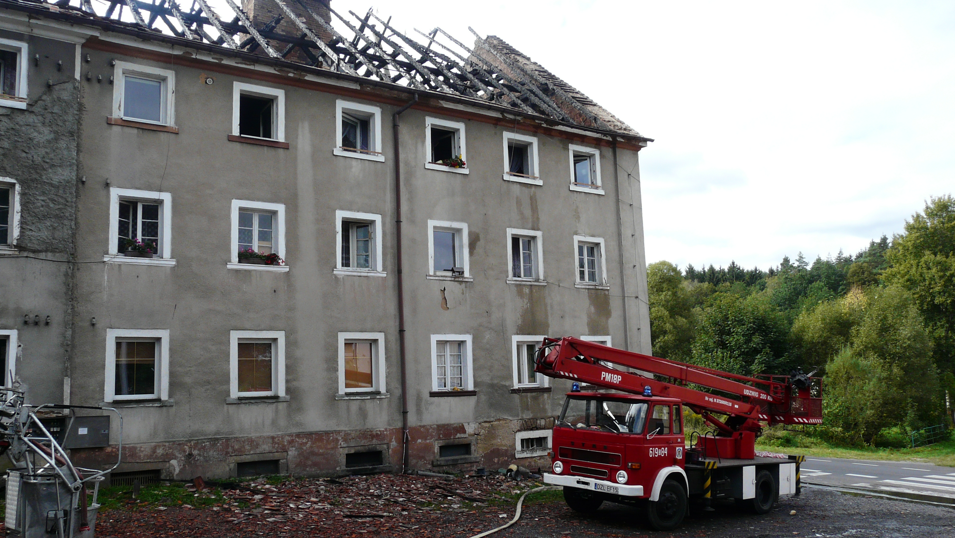 Legnica FM - Dom spłonął - pogorzelcy nie mają do czego wracać
