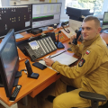 Mł. bryg. Łukasz Starowicz - oficer prasowy KP PSP Jawor