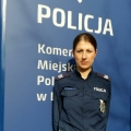 Jagoda Ekiert z legnickiej policji  