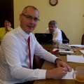 Albert Kozakowski - przewodniczący miejskiej komisji wyborczej w Legnicy 